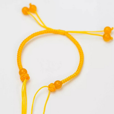 Γυναικείο υφασμάτινο βραχιόλι με χάντρες - πολλά χρώματα