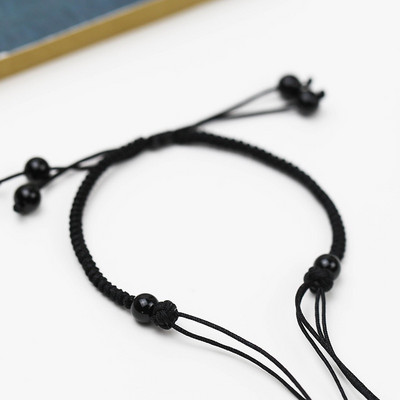 Γυναικείο υφασμάτινο βραχιόλι με χάντρες - πολλά χρώματα