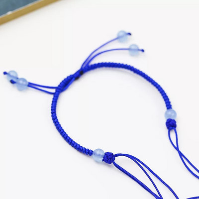 Γυναικείο υφασμάτινο βραχιόλι με χάντρες - πολλά χρώματα