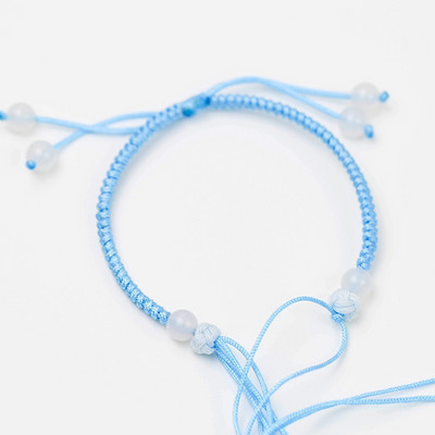 Γυναικείο υφασμάτινο βραχιόλι με χάντρες - πολλά χρώματα