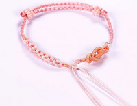 Γυναικείο υφασμάτινο βραχιόλι με διακόσμηση με πέρλες