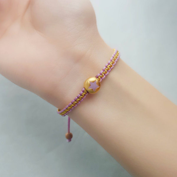 Ženska pletena narukvica s perlama