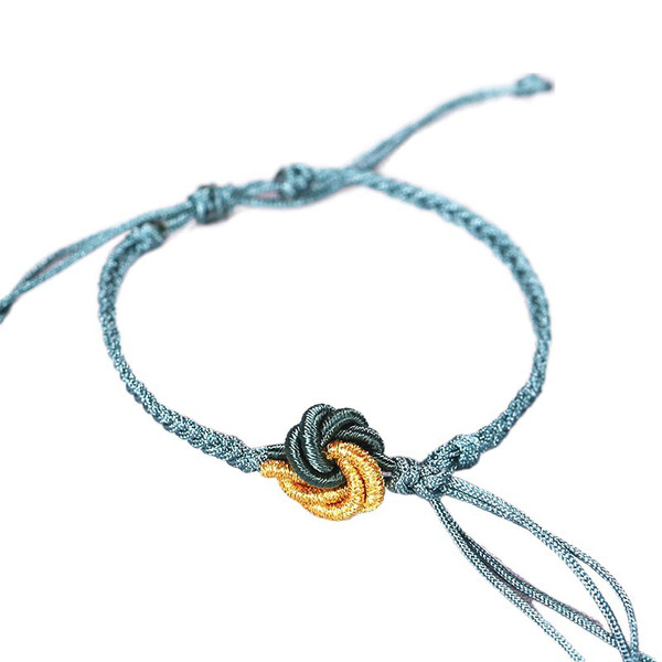 Ženska tekstilna narukvica sa čvorovima novi model