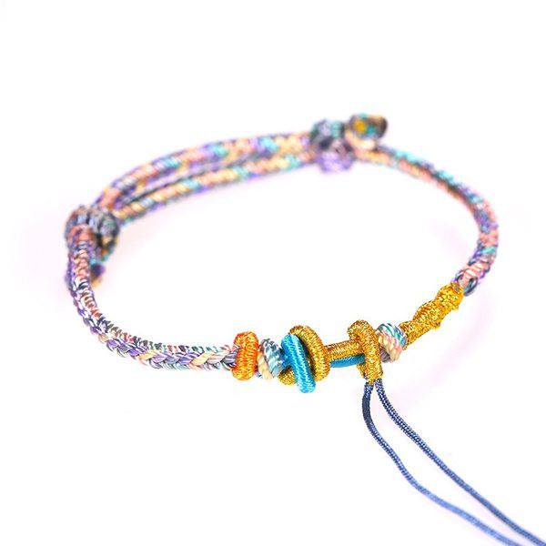 Ženska tekstilna narukvica s vezicama