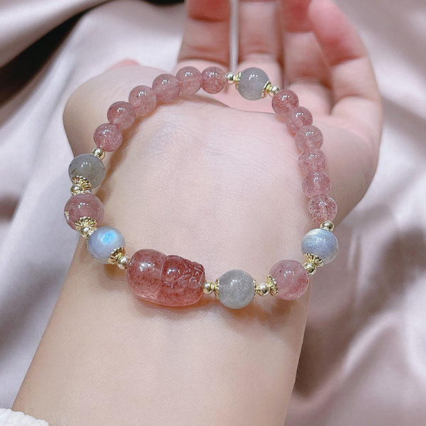 Naiste kaasaegne värviliste helmestega käevõru