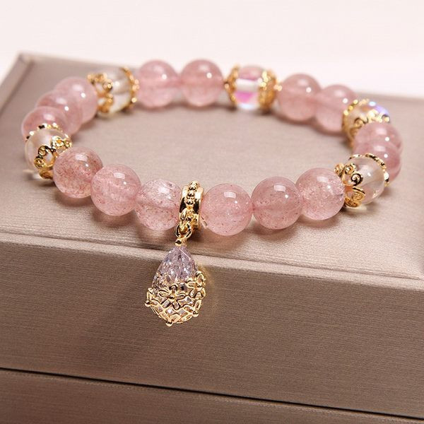 Ženska narukvica sa perlama i privjeskom novi model