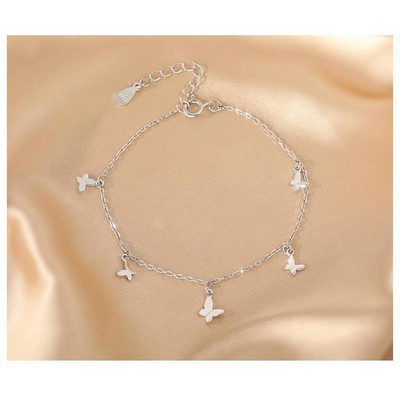 Λεπτό βραχιόλι με μενταγιόν - πεταλούδα