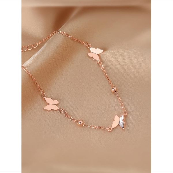 Λεπτό βραχιόλι με μενταγιόν - πεταλούδα