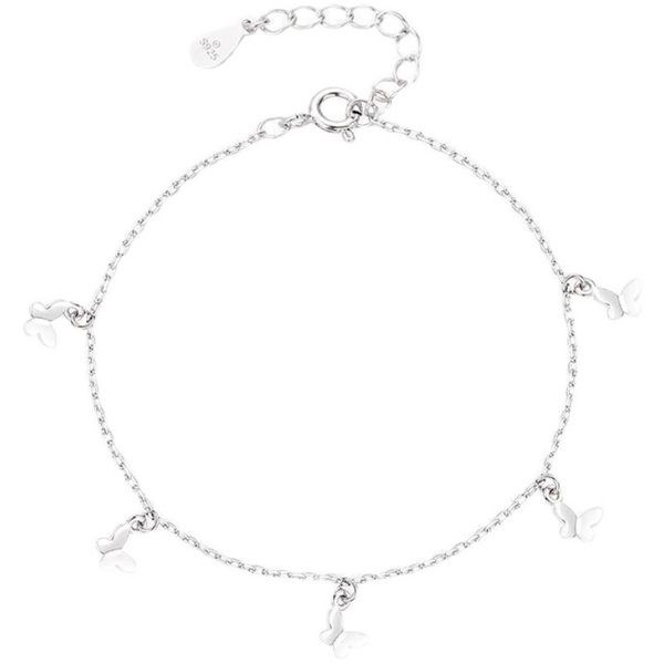 Λεπτό βραχιόλι με μενταγιόν - πεταλούδα