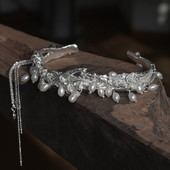 Ογκομετρικό γυναικείο βραχιόλι με πέρλες