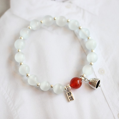 Νέο μοντέλο γυναικείο βραχιόλι με πέτρες και μενταγιόν