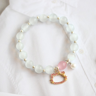 Νέο μοντέλο γυναικείο βραχιόλι με πέτρες και μενταγιόν