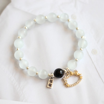 Νέο μοντέλο γυναικείο βραχιόλι με πέτρες και μενταγιόν