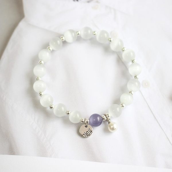 Νέο μοντέλο γυναικείο βραχιόλι με πέτρες και μενταγιόν