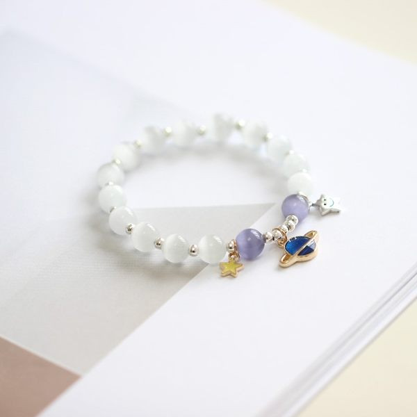 Νέο μοντέλο γυναικείο βραχιόλι με πέτρες και μενταγιόν