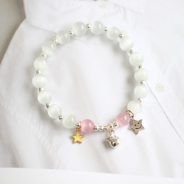 Νέο μοντέλο γυναικείο βραχιόλι με πέτρες και μενταγιόν