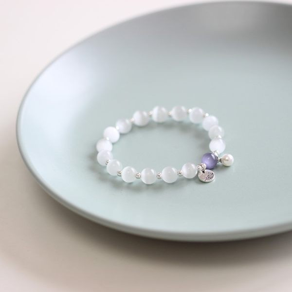 Νέο μοντέλο γυναικείο βραχιόλι με πέτρες και μενταγιόν