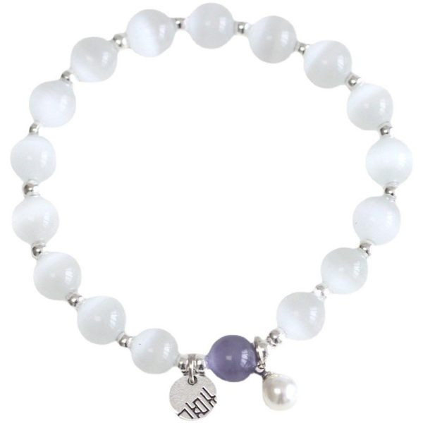 Νέο μοντέλο γυναικείο βραχιόλι με πέτρες και μενταγιόν