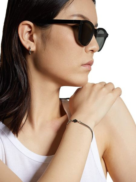 Ασημένιο βραχιόλι με μεγάλη πλέξη για γυναίκες