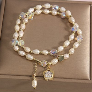 Διπλό βραχιόλι με χρωματιστές χάντρες - διαφορετικά μοντέλα