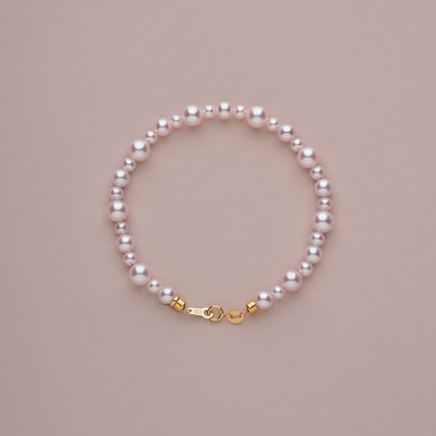 Λεπτό γυναικείο βραχιόλι με πέρλες