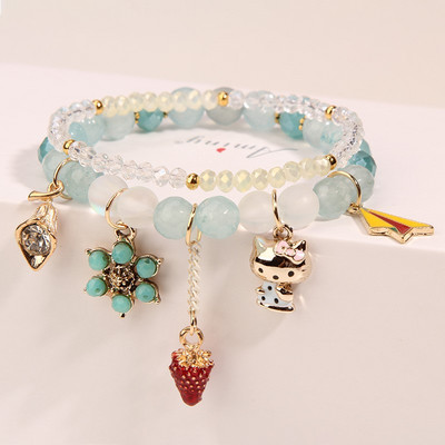 Καθημερινό βραχιόλι με χάντρες και μενταγιόν