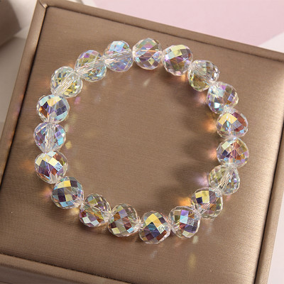 Γυναικείο βραχιόλι με διάφανες χάντρες