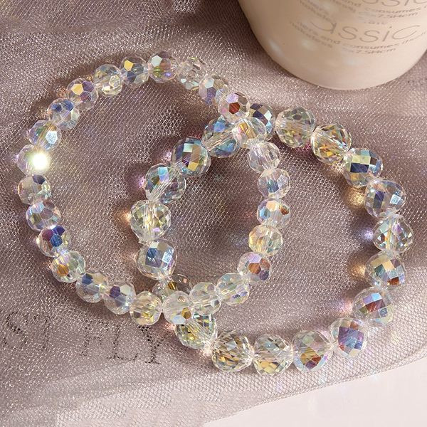 Γυναικείο βραχιόλι με διάφανες χάντρες