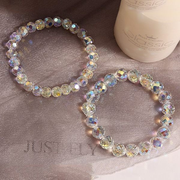 Γυναικείο βραχιόλι με διάφανες χάντρες