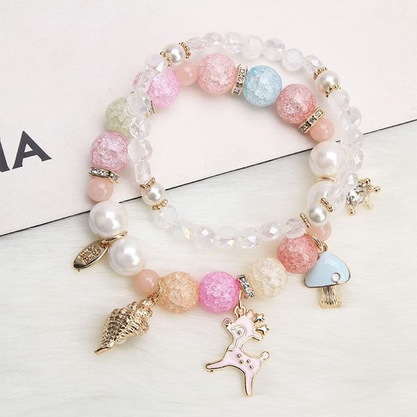 Μοντέρνο γυναικείο βραχιόλι με χρωματιστές πέτρες