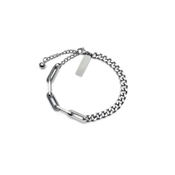 Ασημένιο χρώμα βραχιόλι με μενταγιόν