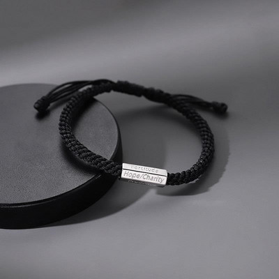 Uus mudel naiste tekstiilist metallist elemendiga käevõru