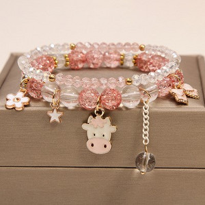 Naiste igapäevane käevõru helmeste ja ripatsidega