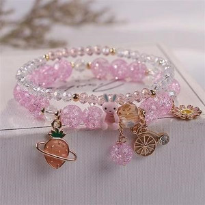 Naiste igapäevane käevõru helmeste ja ripatsidega