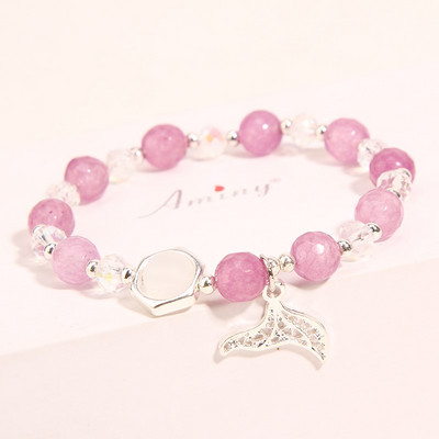 Naiste igapäevane käevõru helmeste ja ripatsidega