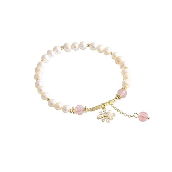 Καθημερινό βραχιόλι με μενταγιόν και πέρλες