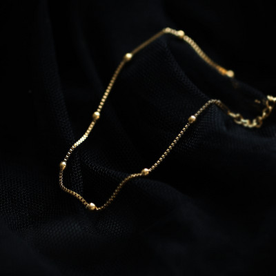 Γυναικείο βραχιόλι στον αστράγαλο σε χρυσό χρώμα - διαφορετικά μοντέλα