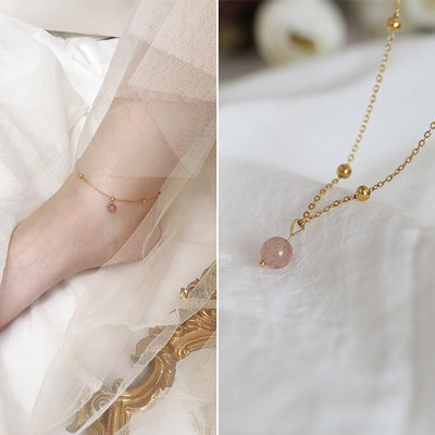 Γυναικείο βραχιόλι στον αστράγαλο σε χρυσό χρώμα - διαφορετικά μοντέλα