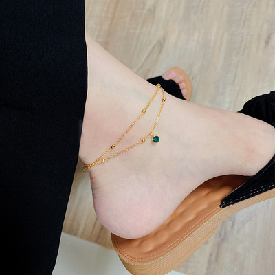 Γυναικείο βραχιόλι στον αστράγαλο σε χρυσό χρώμα - διαφορετικά μοντέλα