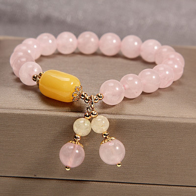 Μοντέρνο γυναικείο βραχιόλι με πέτρες και μενταγιόν