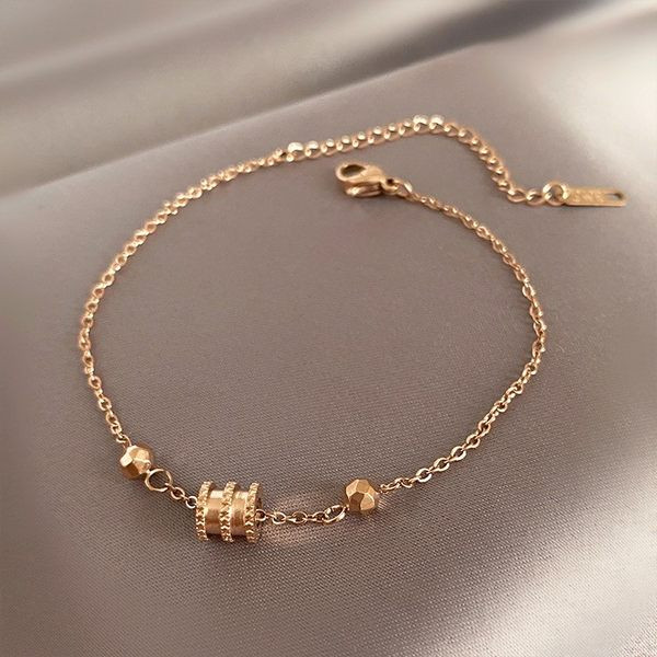 Γυναικείο χρυσό χρώμα  βραχιόλι με διακόσμηση