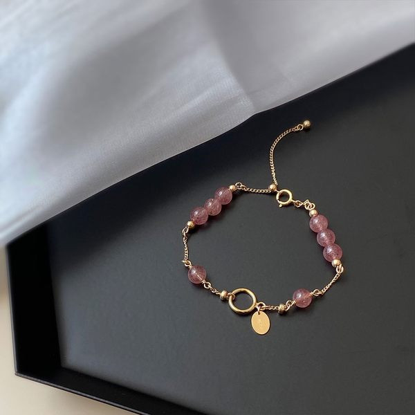 Γυναικείο χρυσό βραχιόλι με χάντρες