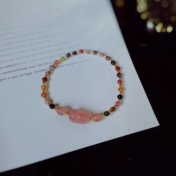 Γυναικείο βραχιόλι με χρωματιστές χάντρες