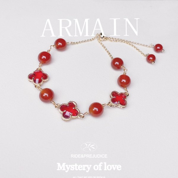 Μοντέρνο γυναικείο βραχιόλι με χρωματιστές πέτρες