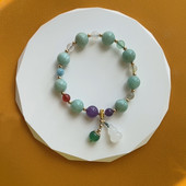 Χρωματιστό βραχιόλι με μεγάλες και μικρές χάντρες