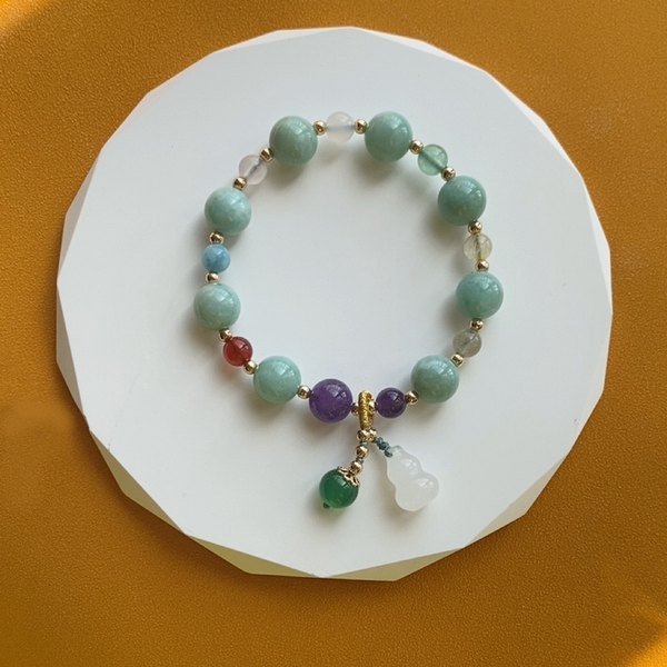 Χρωματιστό βραχιόλι με μεγάλες και μικρές χάντρες