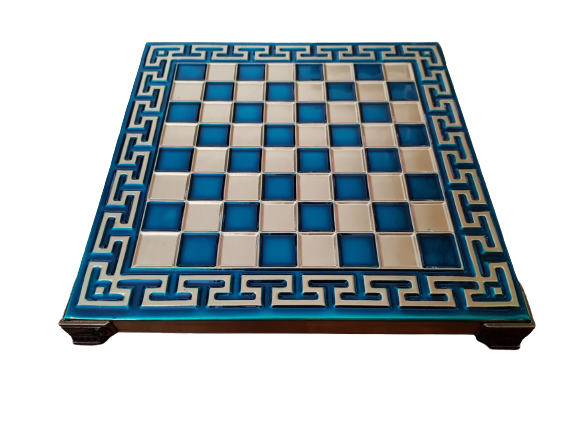 Шах, Войни, Метален,  20х20 см, Син