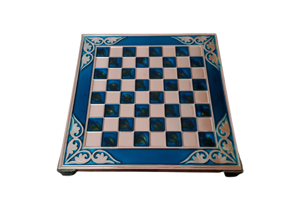 Шах , Херкулес, Метален,  20х20 см, Син