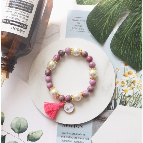 Ежедневна гривна с мъниста и висулка - за жени