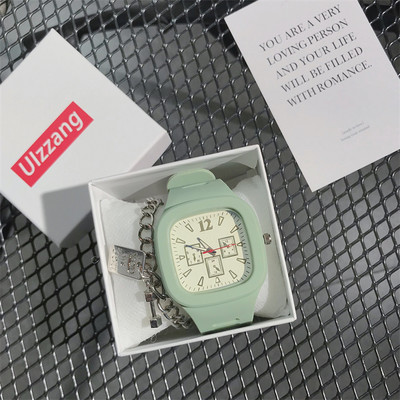 Γυναικείο τετράγωνο ρολόι νέο μοντέλο